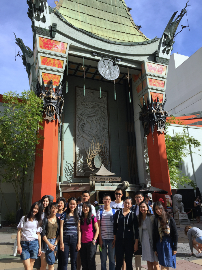Class of 2016 visiting TLC (Grauman's) Chinese Theater in Hollywood